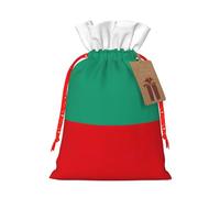 Bulgarian Flag Print Drawstring Gift Seasonal Bags Celebrations Eco-Conscious Holiday Present Packaging