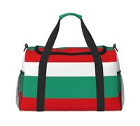 Bulgarian Flag Print Duffle Bag, Personal Item Travel Bag For Airlines, Weekender Bags For Women, Sports Tote Bag