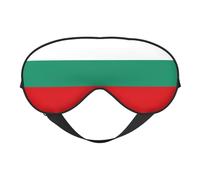 Bulgarian Flag Print Eye Mask,Soft Blackout Blindfold Eye Cover for Women Men Full Night's Sleep,Travel