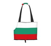 Bulgarian Flag Print Pet Tote Bag, Foldable Single Shoulder Pet Carrier For Small Pets Dogs Cats