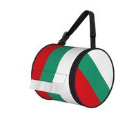 Bulgarian Flag Print Round Paper Tissue Holder With Shoulder Strap, Portable Roll Case For Caravan Travel Use