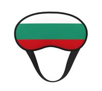 Bulgarian Flag Print Sleep Mask for Side Sleepers Cute Blackout Eye Mask Shades Cover for Home or Travel