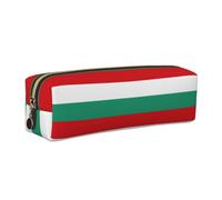 Bulgarian Flag Print Unisex Pencil Case Pouch Daily Office Travel Stylish Stationery Organizer