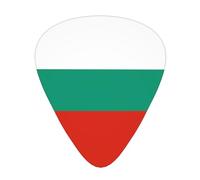 Bulgarian Flag Printed guitar picks for acoustic, electric, and band players, 12 pieces in 3 different thicknesses