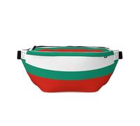 Bulgarian Flag Prints Adjustable running waist bag crossbody bag lightweight and comfortable suitable for fitness jogging travel