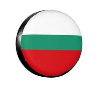 Bulgarian Flag Tire Cover 14-17in Wheel Tyr Diametertrailer Car Truck Pvc Waterproof Dustproof Protection