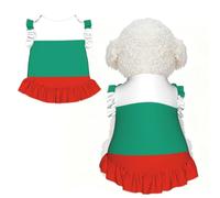 Bulgarian Flag XS Pet Apparel for Small Dogs-Cute Summer Outfit for Puppy, Soft Breathable Pet Clothes for Cat