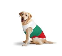 Bulgarian Flagprint Medium Large Pets Vest Breathable Cozy Home Party Sleeveless Tank Top T-Shirt