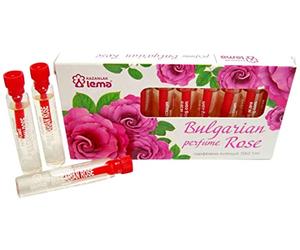 Bulgarian ROSE oil perfume aroma 10 vials x 2.1ml souvenir gift