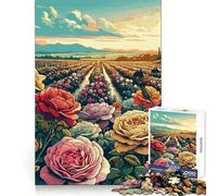 Bulgarian Rose Valley 1000 Piece Teenager Puzzles Clear Thinking Gentle Pastime Precise Edges Ideal Xmas Gift (50x75cm)