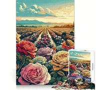 Bulgarian Rose Valley Jigsaw Puzzles for Teenagers 1000 Piece Memory Training Tranquil Escape Flawless Cut Memorable Gift (38x52cm)