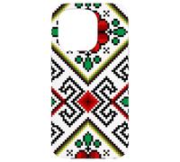 Bulgarian (Shevitsa) Eastern European folk motif. Case for iPhone 15 Pro