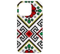 Bulgarian (Shevitsa) Eastern European folk motif. Case for iPhone 15 Pro Max