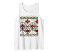 Bulgarian (Shevitsa) Eastern European Folk Motif. Tank Top
