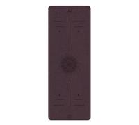 BulgurYe 5mm Yoga Mat - Textured PU Top & Natural Rubber Base | Non-Slip, Shock Absorption for Yoga, Fitness, Dance, Home Gym (Dark Night Purple)