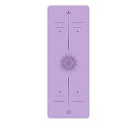 BulgurYe 5mm Yoga Mat - Textured PU Top & Natural Rubber Base | Non-Slip, Shock Absorption for Yoga, Fitness, Dance, Home Gym (Taro Purple)