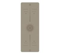 BulgurYe 5mm Yoga Mat - Textured PU Top & Natural Rubber Base | Non-Slip, Shock Absorption for Yoga, Fitness, Dance, Home Gym (Milk Tea Color)