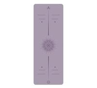 BulgurYe 5mm Yoga Mat - Textured PU Top & Natural Rubber Base | Non-Slip, Shock Absorption for Yoga, Fitness, Dance, Home Gym (Mist Purple)