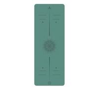 BulgurYe 5mm Yoga Mat - Textured PU Top & Natural Rubber Base | Non-Slip, Shock Absorption for Yoga, Fitness, Dance, Home Gym (Mustard Green)