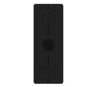 BulgurYe 5mm Yoga Mat - Textured PU Top & Natural Rubber Base | Non-Slip, Shock Absorption for Yoga, Fitness, Dance, Home Gym (Legend Black)