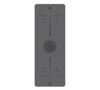 BulgurYe 5mm Yoga Mat - Textured PU Top & Natural Rubber Base | Non-Slip, Shock Absorption for Yoga, Fitness, Dance, Home Gym (Space Gray)
