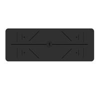 BulgurYe Extra Wide Yoga Mat 68"x24" (183x68cm) 4mm/5mm Premium Non-Slip Exercise Mat for Yoga, Pilates & Fitness, Peacock Blue & Black Options (black, 183cmx68cmx0.5cm)