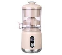 BulgurYe Professional Citrus Juicer Extractor - 3-Speed Digital Display, Pulp Separation Technology, Easy Clean - Portable Electric Orange/Lemon/Juice Maker for Kitchen, Home - 400W, (Pink)