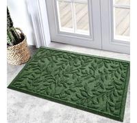 Bulijojo Outdoor Indoor Entrance Doormats,Durable Heavy Duty Welcome Mat,Thick Absorbent Natural Rubber Non Slip Mat ,Easy Clean Entryway Rug 17"x30"