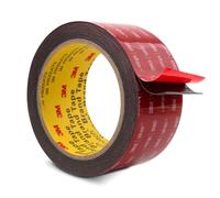 Bulina Double Sided Mounting Tape 50mm x 4.7m Black 5925 0.6mm Thick Heavy Duty Foam Tape Strong Adhesive for Car Décor Home Office Logos