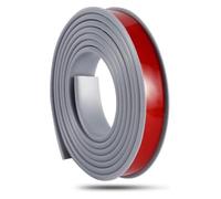 BULINO Self Adhesive Moulding Trim, Caulk Strip, U-Shape Flexible Furniture Edge Banding, TPE Veneer Edging Protector(8m Gray,36mm)(4m Gray,17mm)