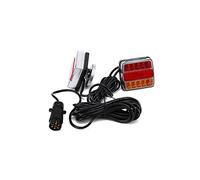 Bulipu 2pcs Trailer Rear Lights With 7.5m Cable Red Yellow Color LED Rear Brake Lights12V Universal for Trailer Truck Lorry Caravan Van Tractor