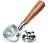 Bulipu 58mm Bottomless Portafilter, 2-in-1 for Gaggia Classic Evolution Espresso Deluxe, with Double Spout Adapter