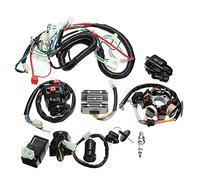 Bulipu Full Electrics Wiring Harness Coil Loom Ignition System For ATV QUAD 150/200/250C Start Engine Kit