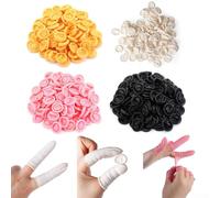 Bulk 100 Rubber Finger Cots Suitable for Multiple Uses in Electronics, Nail Art, and Home Improvement Projects (Black)