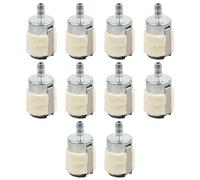 Bulk 10PCS High Efficiency Fuels Systems 3/16 Inch Inline Design for Garden Tool Maintenance Chainsaws Trimmer Fuels Filter Wool