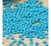 Bulk 2mm Sky Blue Seed Beads for Jewelry Making 110 Grams About 9800pcs,12/0 Glass Craft Beads for Making Earrings, Bracelets, Pendants, Waist Jewelry, DIY Handmade (Sky Blue