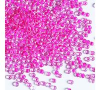Bulk 4mm Rose Red Seed Beads for Jewelry Making 110 Grams About 1600pcs,6/0 Glass Craft Beads for Making Earrings, Bracelets, Pendants, Waist Jewelry, DIY Handmade Seed Beads (Rose Red-AB, 4mm)