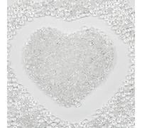 Bulk 4mm Transparent Seed Beads for Jewelry Making 110 Grams About 1600pcs,6/0 Glass Craft Beads for Making Earrings, Bracelets, Pendants, Waist Jewelry, DIY Handmade Seed Beads