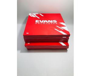 Bulk 6x Evans Drumhead Drum Snare Side 300 1PLY Uncoated 3MIL Clear 10”