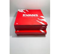 Bulk 6x Evans Drumhead Snare Side 300 1PLY Uncoated 3MIL Clear 10”