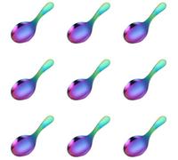 Bulk 9Pcs Unseamed Ice Creams Scoopers 304 Nonrust Steel Miniature Size Nonslip Handle for Teas Brewing Daily Use Ice Creams Utensils Kitchen
