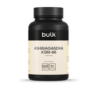Bulk Ashwagandha KSM-66 Capsules, 500 mg, Pack of 90, 90 Servings, Packaging May Vary