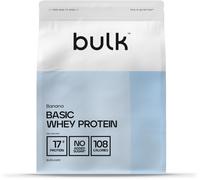 Bulk Basic Whey Protein Powder | Banana | 2.5 kg | 82 Servings | Up to 18g Prot