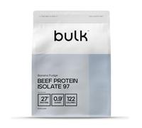 Bulk Beef Protein Isolate 97, Protein Shake, Banana Fudge, 2.5 kg, 83 Servings, Packaging May Vary