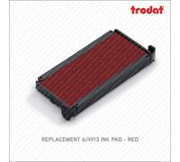 Bulk box of 10 Trodat Printy Rubber Stamp Replacement Pads - 6/4913