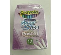 Bulk Buy 6 Pack of 12 CRAYOLA Pastel SuperTips Washable Markers