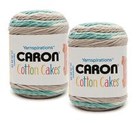Bulk Buy: Caron Cotton Cake 2-Packs ~ 3.5 oz. Skeins (Beachglass #49009)