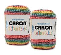 Bulk Buy: Caron Cotton Cake 2-Packs ~ 3.5 oz. Skeins (Calico Flowers #49003)