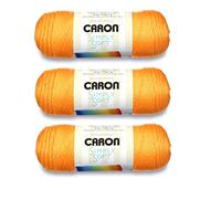 Bulk Buy: Caron Simply Soft Brites Yarn (3-Pack) Mango H9700B-9605