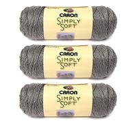 Bulk Buy: Caron Simply Soft Heather Yarn (3-Pack) Soft Grey H9700H-9509